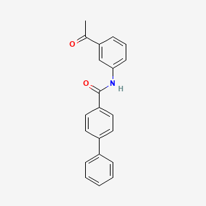 molecular formula C21H17NO2 B2637472 N-(3-acetylphenyl)-4-phenylbenzamide CAS No. 316138-75-7