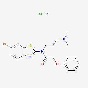 N-(6-bromobenzo[d]thiazol-2-yl)-N-(3-(dimethylamino)propyl)-2-phenoxyacetamide hydrochloride