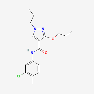N-(3-chloro-4-methylphenyl)-3-propoxy-1-propyl-1H-pyrazole-4-carboxamide