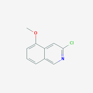 molecular formula C10H8ClNO B2637484 3-Chloro-5-methoxyisoquinoline CAS No. 1691715-12-4