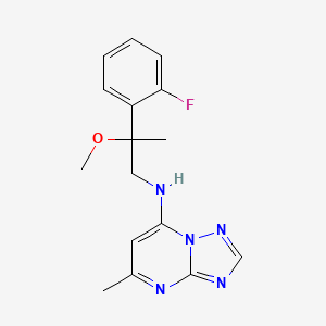 N-[2-(2-Fluorophenyl)-2-methoxypropyl]-5-methyl-[1,2,4]triazolo[1,5-a]pyrimidin-7-amine