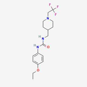 1-(4-Ethoxyphenyl)-3-[[1-(2,2,2-trifluoroethyl)piperidin-4-yl]methyl]urea