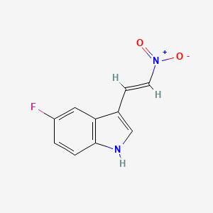molecular formula C10H7FN2O2 B2637497 5-Fluoro-3-(2-nitrovinyl)indole CAS No. 208645-53-8; 214417-26-2