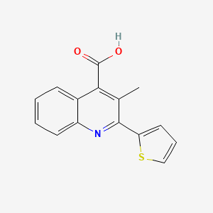 3-Methyl-2-(2-thienyl)-4-quinolinecarboxylic acid
