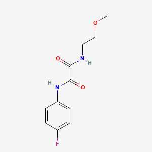 N'-(4-fluorophenyl)-N-(2-methoxyethyl)ethanediamide