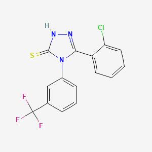 5-(2-chlorophenyl)-4-[3-(trifluoromethyl)phenyl]-4H-1,2,4-triazole-3-thiol