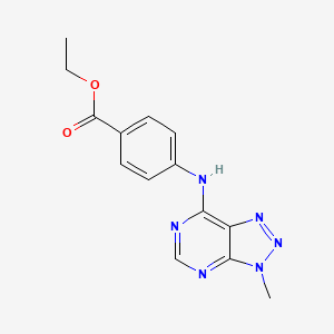 Ethyl 4-[(3-methyltriazolo[4,5-d]pyrimidin-7-yl)amino]benzoate