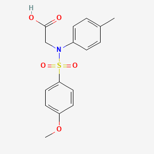 molecular formula C16H17NO5S B2637526 N-[(4-methoxyphenyl)sulfonyl]-N-(4-methylphenyl)glycine CAS No. 431938-17-9