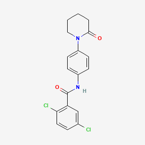 2,5-dichloro-N-[4-(2-oxopiperidin-1-yl)phenyl]benzamide