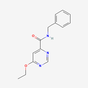 molecular formula C14H15N3O2 B2637531 N-benzyl-6-ethoxypyrimidine-4-carboxamide CAS No. 2034227-04-6