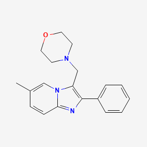 molecular formula C19H21N3O B2637540 6-Methyl-3-(morpholinomethyl)-2-phenylimidazo[1,2-a]pyridine CAS No. 338415-57-9