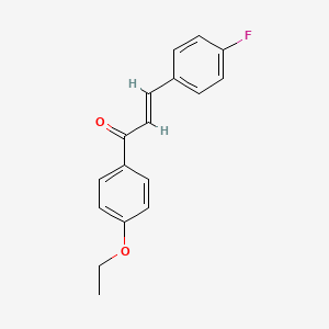 molecular formula C17H15FO2 B2637568 (E)-1-(4-ethoxyphenyl)-3-(4-fluorophenyl)prop-2-en-1-one CAS No. 1582302-81-5