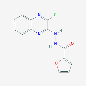 molecular formula C13H9ClN4O2 B263757 N'-(3-chloro-2-quinoxalinyl)-2-furohydrazide 