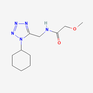 N-((1-cyclohexyl-1H-tetrazol-5-yl)methyl)-2-methoxyacetamide