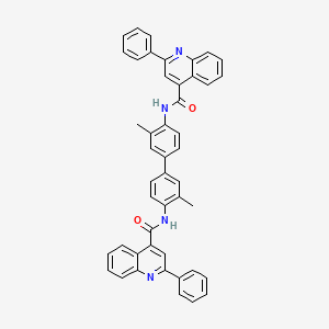N-[2-methyl-4-[3-methyl-4-[(2-phenylquinoline-4-carbonyl)amino]phenyl]phenyl]-2-phenylquinoline-4-carboxamide