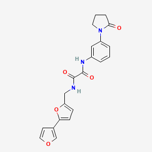 N-({[2,3'-bifuran]-5-yl}methyl)-N'-[3-(2-oxopyrrolidin-1-yl)phenyl]ethanediamide
