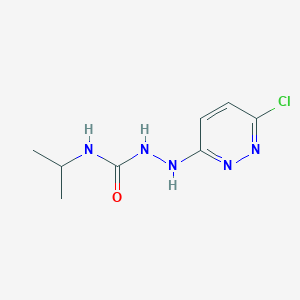 molecular formula C8H12ClN5O B263760 2-(6-chloro-3-pyridazinyl)-N-isopropylhydrazinecarboxamide 