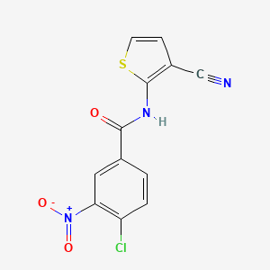 4-chloro-N-(3-cyanothiophen-2-yl)-3-nitrobenzamide