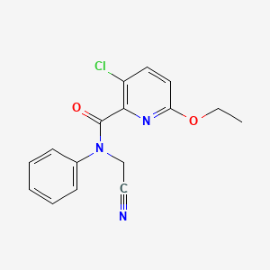 3-chloro-N-(cyanomethyl)-6-ethoxy-N-phenylpyridine-2-carboxamide