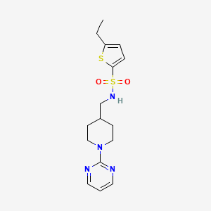5-ethyl-N-((1-(pyrimidin-2-yl)piperidin-4-yl)methyl)thiophene-2-sulfonamide