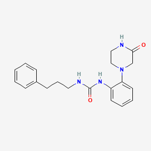 1-(2-(3-Oxopiperazin-1-yl)phenyl)-3-(3-phenylpropyl)urea