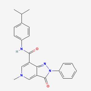 N-(4-isopropylphenyl)-5-methyl-3-oxo-2-phenyl-3,5-dihydro-2H-pyrazolo[4,3-c]pyridine-7-carboxamide