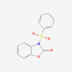 molecular formula C13H9NO4S B263763 3-(Phenylsulfonyl)benzoxazole-2(3H)-one 