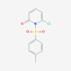 molecular formula C12H10ClNO3S B263764 6-chloro-1-[(4-methylphenyl)sulfonyl]-2(1H)-pyridinone 