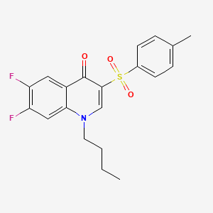 molecular formula C20H19F2NO3S B2637656 1-butyl-6,7-difluoro-3-tosylquinolin-4(1H)-one CAS No. 902299-31-4