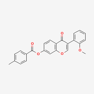 3-(2-methoxyphenyl)-4-oxo-4H-chromen-7-yl 4-methylbenzoate