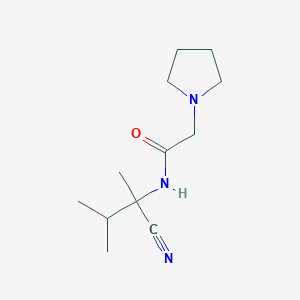 N-(1-cyano-1,2-dimethylpropyl)-2-(pyrrolidin-1-yl)acetamide