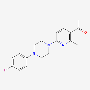 1-{6-[4-(4-Fluorophenyl)piperazino]-2-methyl-3-pyridinyl}-1-ethanone