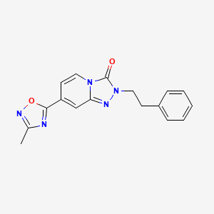 molecular formula C17H15N5O2 B2637684 7-(3-methyl-1,2,4-oxadiazol-5-yl)-2-(2-phenylethyl)[1,2,4]triazolo[4,3-a]pyridin-3(2H)-one CAS No. 1396865-17-0
