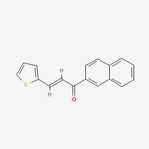 molecular formula C17H12OS B2637685 1-(2-Naphthyl)-3-(2-thienyl)prop-2-en-1-one CAS No. 20894-63-7