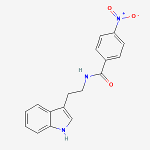 molecular formula C17H15N3O3 B2637686 N-[2-(1H-indol-3-yl)ethyl]-4-nitrobenzamide CAS No. 33284-07-0