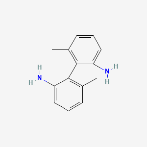 molecular formula C14H16N2 B2637696 6,6'-Dimethyl-[1,1'-biphenyl]-2,2'-diamine CAS No. 20261-65-8; 3685-05-0; 3685-06-1