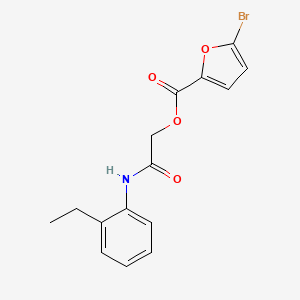 molecular formula C15H14BrNO4 B2637697 2-((2-Ethylphenyl)amino)-2-oxoethyl 5-bromofuran-2-carboxylate CAS No. 1210746-45-4