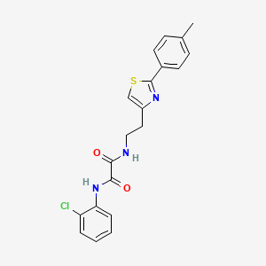 molecular formula C20H18ClN3O2S B2637704 N1-(2-chlorophenyl)-N2-(2-(2-(p-tolyl)thiazol-4-yl)ethyl)oxalamide CAS No. 896378-47-5