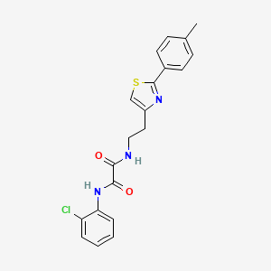 molecular formula C20H18ClN3O2S B2637704 N1-(2-氯苯基)-N2-(2-(2-(对甲苯基)噻唑-4-基)乙基)草酰胺 CAS No. 896378-47-5