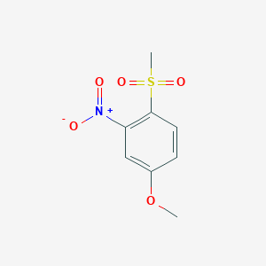 molecular formula C8H9NO5S B2637707 1-Methanesulfonyl-4-methoxy-2-nitrobenzene CAS No. 1187658-92-9