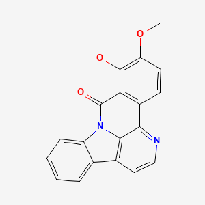 molecular formula C20H14N2O3 B2637708 10,11-二甲氧基-9H-苯并[c]吲哚[3,2,1-ij][1,5]萘啶-9-酮 CAS No. 859135-17-4