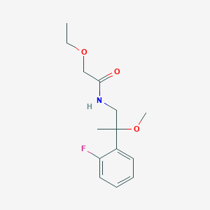 molecular formula C14H20FNO3 B2637709 2-ethoxy-N-(2-(2-fluorophenyl)-2-methoxypropyl)acetamide CAS No. 1797900-26-5