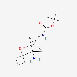 Tert-butyl N-[(4-aminospiro[2-oxabicyclo[2.1.1]hexane-3,1'-cyclobutane]-1-yl)methyl]carbamate