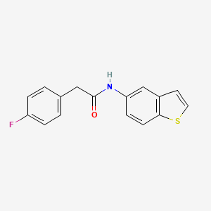 molecular formula C16H12FNOS B2637729 N-(benzo[b]thiophen-5-yl)-2-(4-fluorophenyl)acetamide CAS No. 922576-79-2