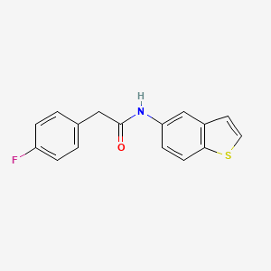 N-(1-benzothiophen-5-yl)-2-(4-fluorophenyl)acetamide