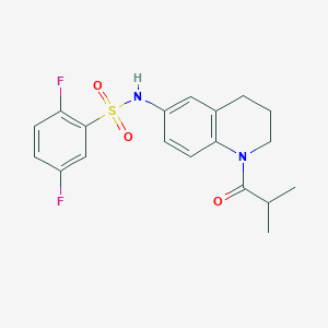 2,5-difluoro-N-(1-isobutyryl-1,2,3,4-tetrahydroquinolin-6-yl)benzenesulfonamide