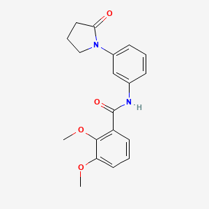 molecular formula C19H20N2O4 B2637740 2,3-dimethoxy-N-[3-(2-oxopyrrolidin-1-yl)phenyl]benzamide CAS No. 940250-56-6