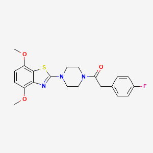 1-(4-(4,7-Dimethoxybenzo[d]thiazol-2-yl)piperazin-1-yl)-2-(4-fluorophenyl)ethanone