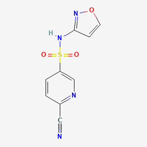 6-Cyano-N-(1,2-oxazol-3-YL)pyridine-3-sulfonamide