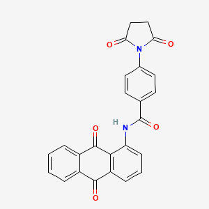N-(9,10-dioxo-9,10-dihydroanthracen-1-yl)-4-(2,5-dioxopyrrolidin-1-yl)benzamide